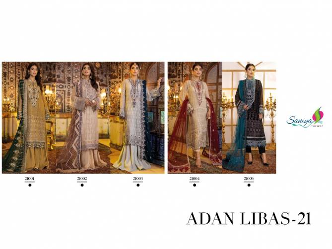 Saniya St Adan Libas 21 Festive Wear Wholesale Georgette Pakistani Suit
